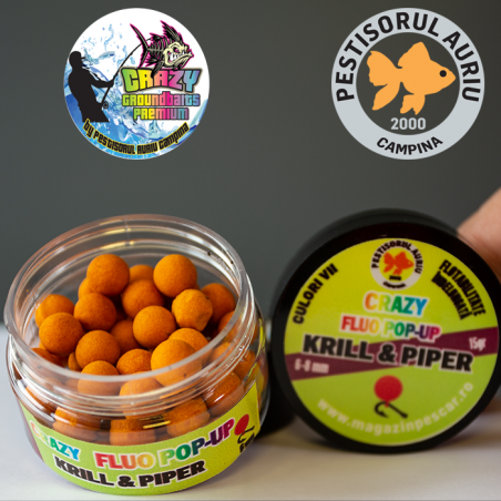 Crazy Fluo Pop-up Krill & Piper 6-8mm