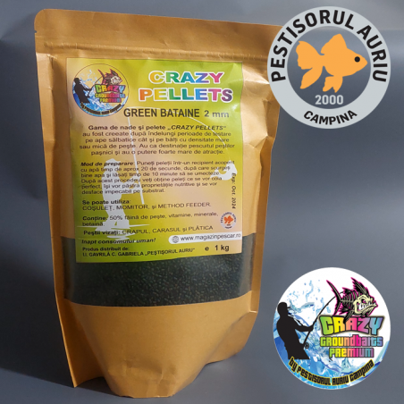 Crazy Pellets - Green Betaine - 2mm