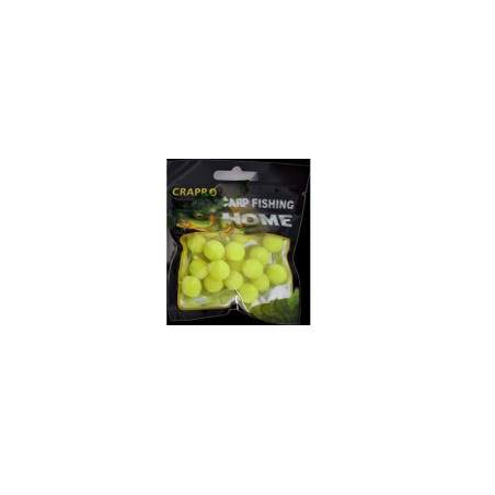 Bile Pop Up East Shark Din Plastic, Galben Fluo, 12mm, 20buc/plic