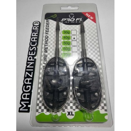 Set 2 Momitoare In-Line Pro FL, Method Feeder 40G