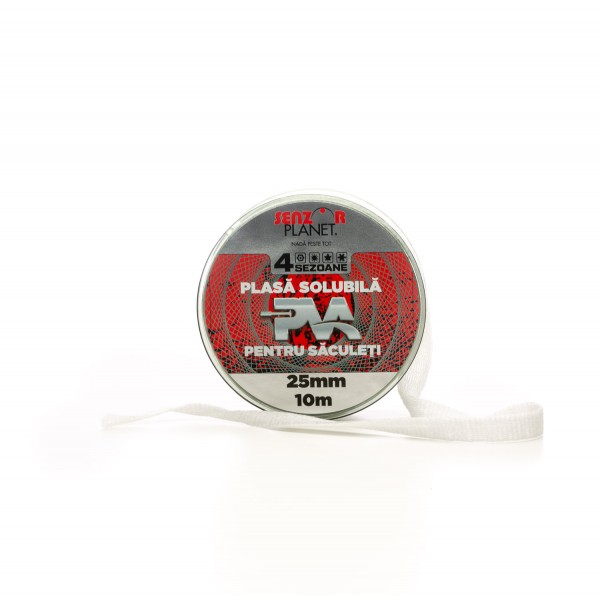 REZERVA PVA SENZOR PLASA SOLUBILA 25mm PENTRU SACULETI, 5m