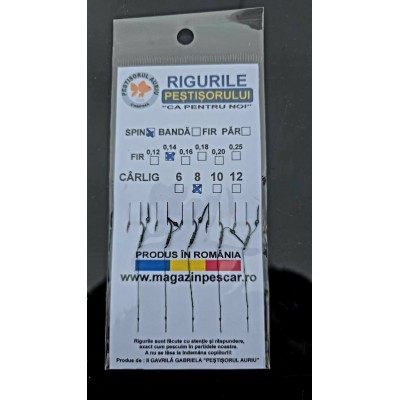 Carlige legate set spin nr 8