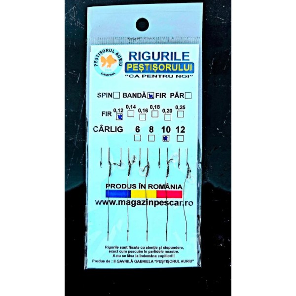 Carlige legate set banda nr 10