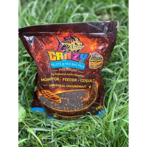 Mix pelete 2.5mm PESTE&MIERE fluo 1kg