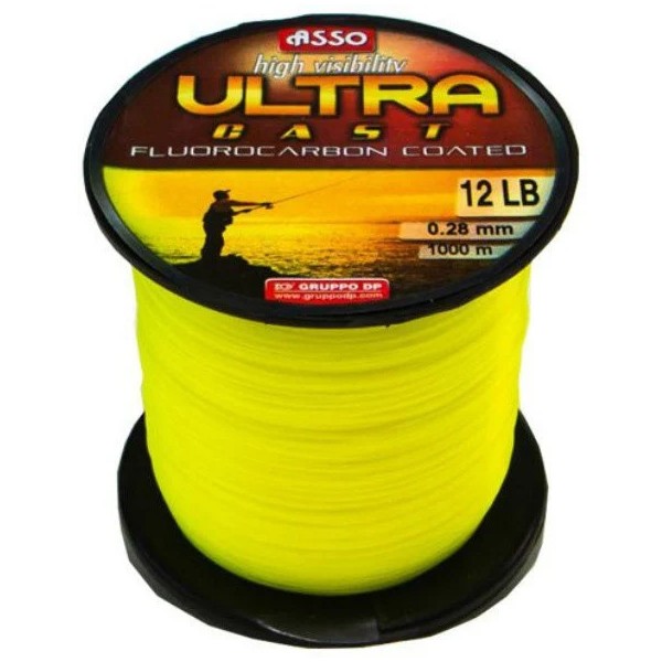 Fir Asso Ultra Cast 0.30mm 11.20kg 1000m Galben Fluo